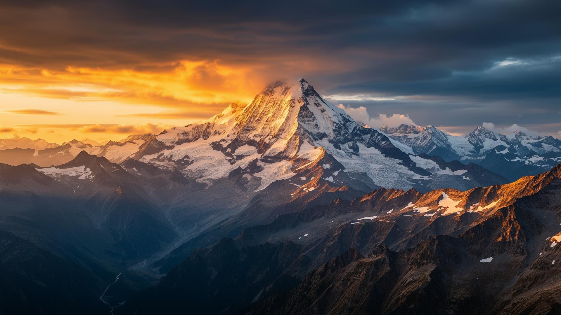 Mont Blanc au lever du soleil